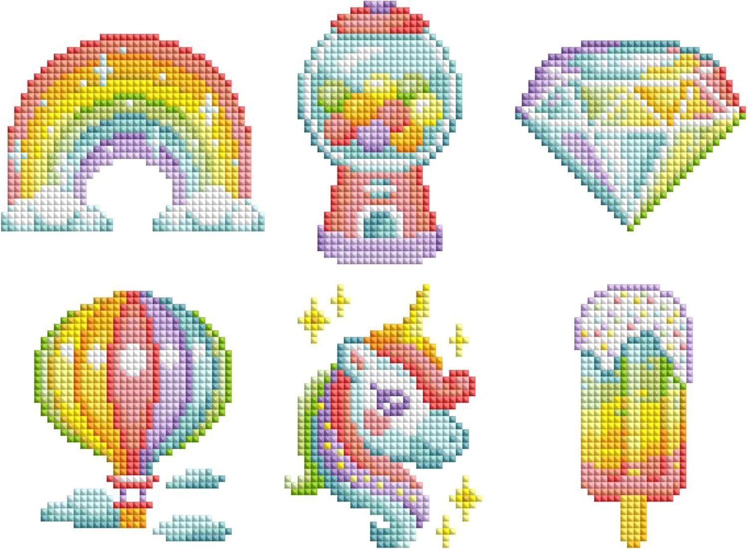 image:imageDIAMOND ART CLUB Mini Dazzles Around the World Part 2 Diamond Art KitsRainbow