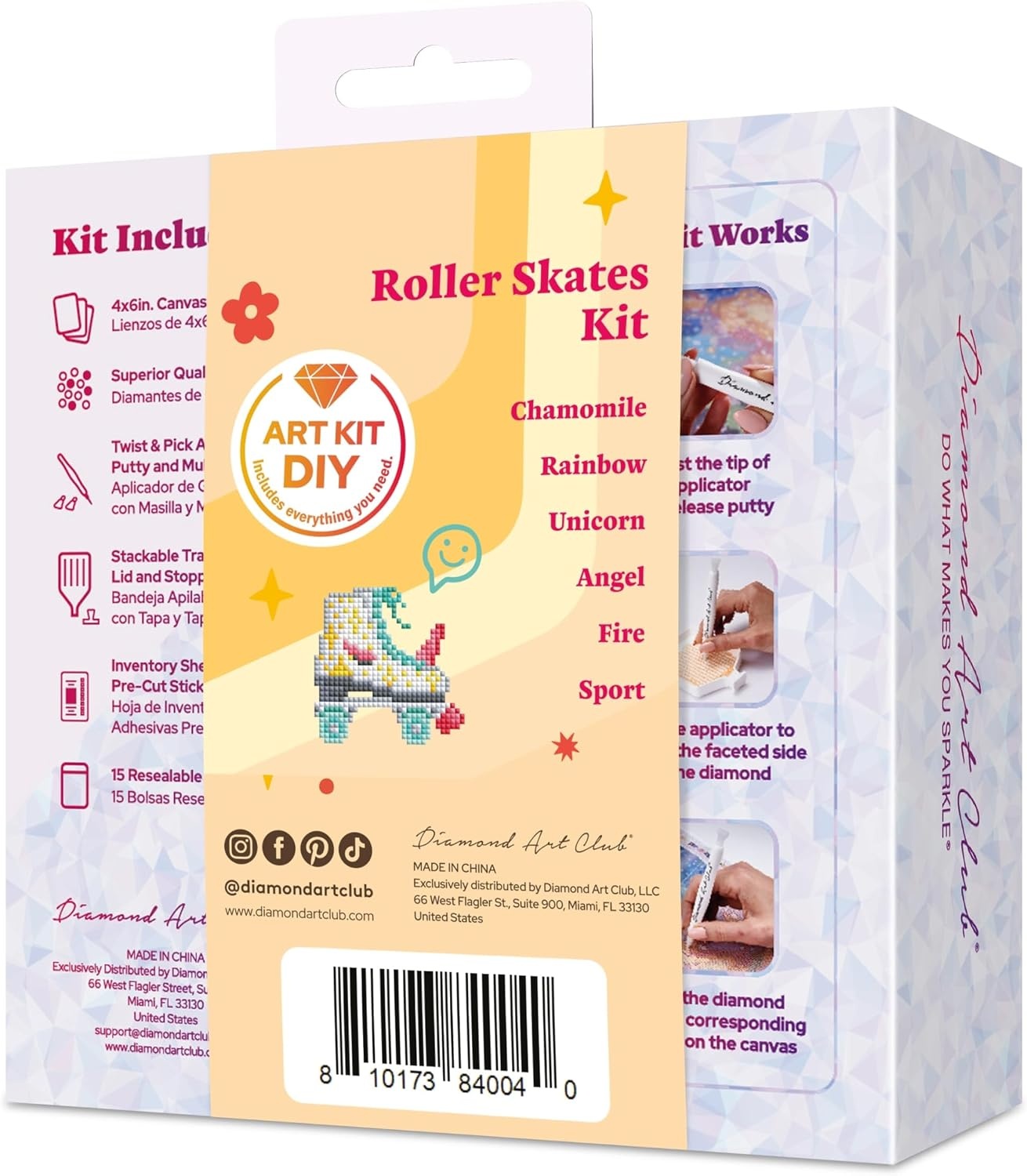 image:imageDIAMOND ART CLUB Mini Dazzles Around the World Part 2 Diamond Art KitsRoller Skates