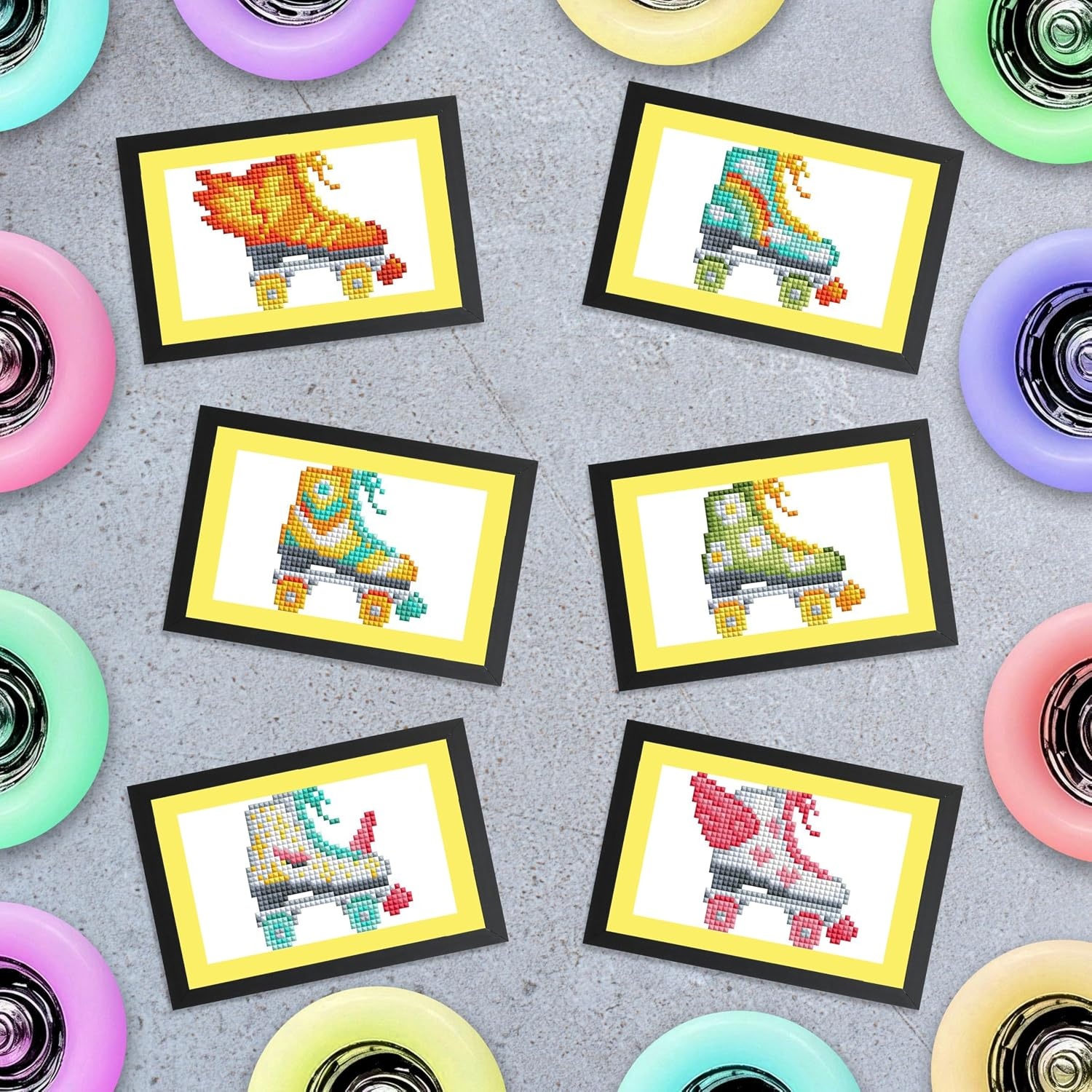 image:imageDIAMOND ART CLUB Mini Dazzles Around the World Part 2 Diamond Art KitsRoller Skates