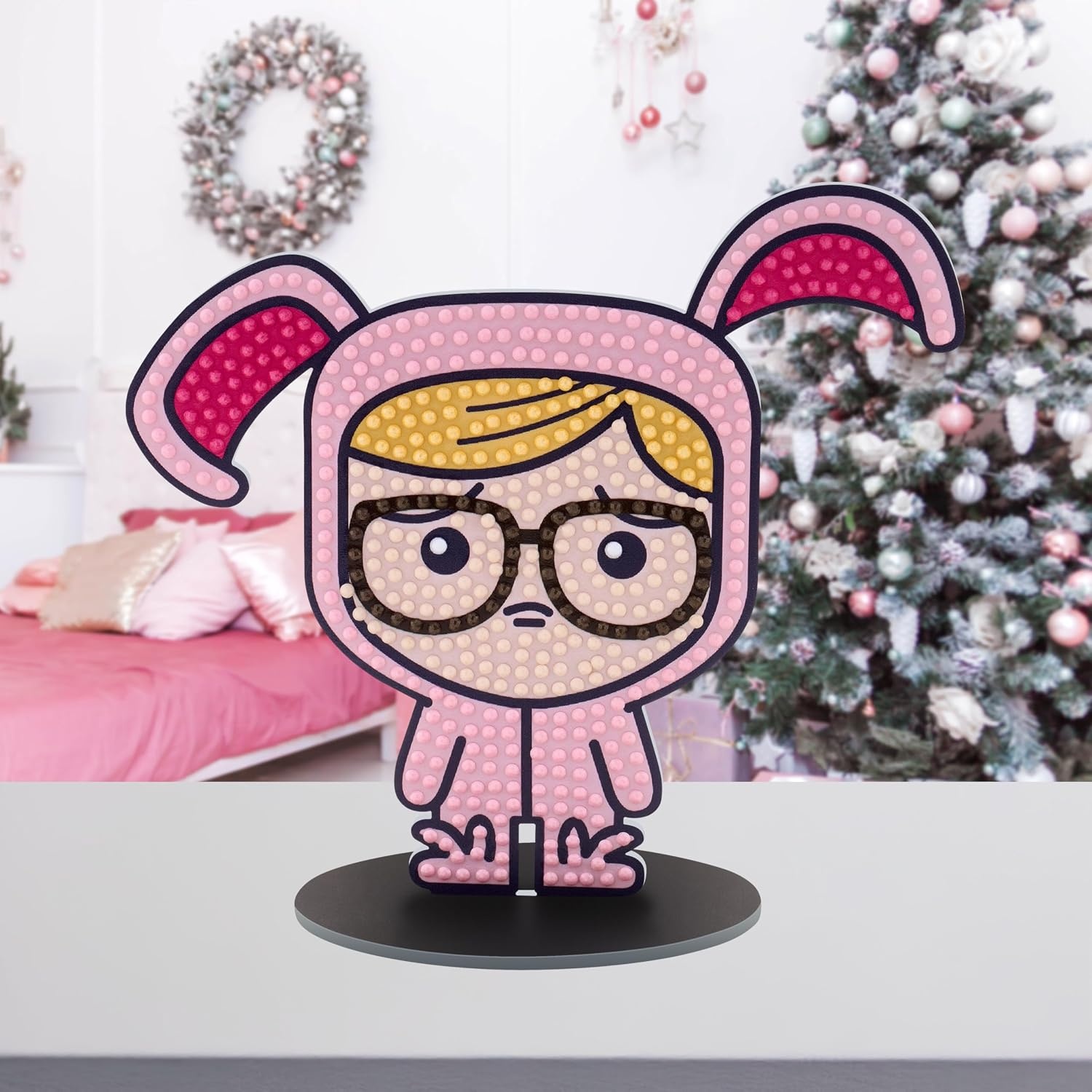 image:imageDIAMOND ART CLUB Sparkle Pals Spooky Holiday Romance Diamond Art KitsBunny Ralphie