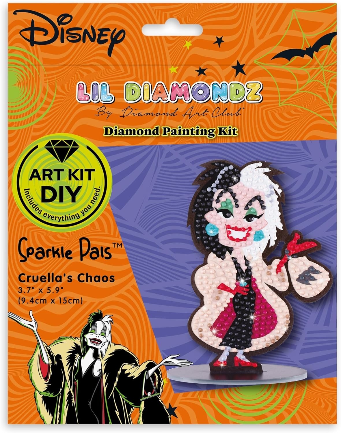 image:imageDIAMOND ART CLUB Sparkle Pals Spooky Holiday Romance Diamond Art KitsCruellas Chaos