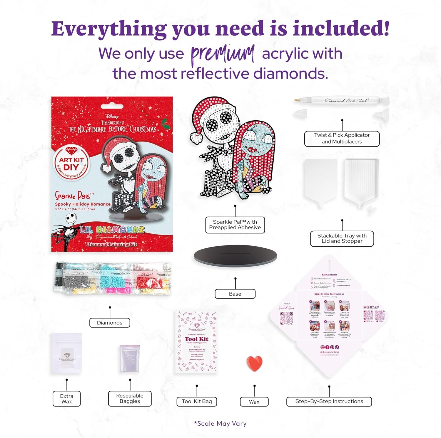 image:imageDIAMOND ART CLUB Sparkle Pals Spooky Holiday Romance Diamond Art KitsSpooky Holiday Romance