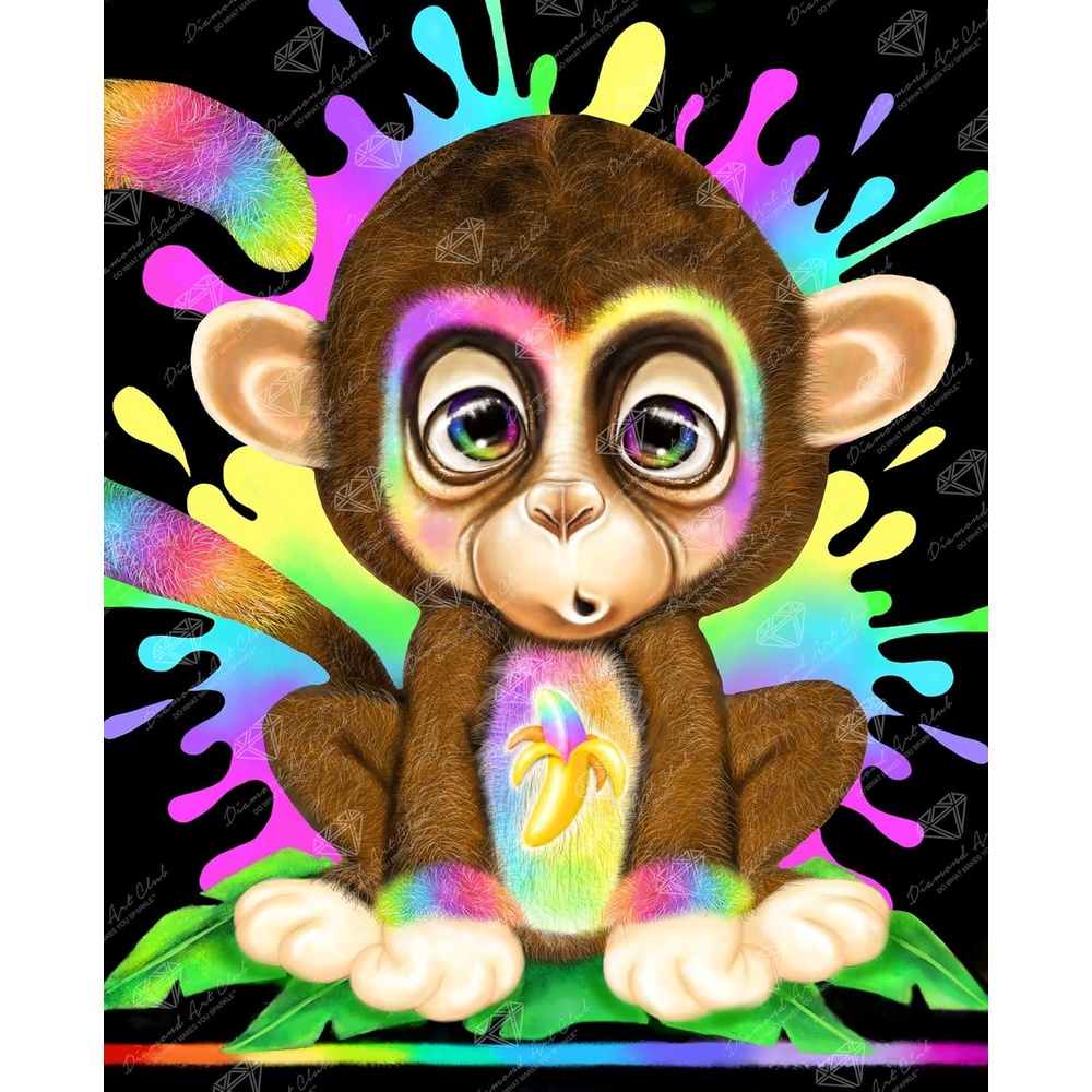 image:imageDIAMOND ART CLUB Austere Owl Diamond Art Kits for AdultsRainbow Lil Monkey
