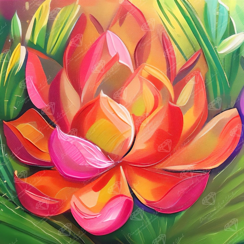 image:imageDIAMOND ART CLUB Fire Opal Succulent Diamond Art Kits for AdultsFire Opal Succulent