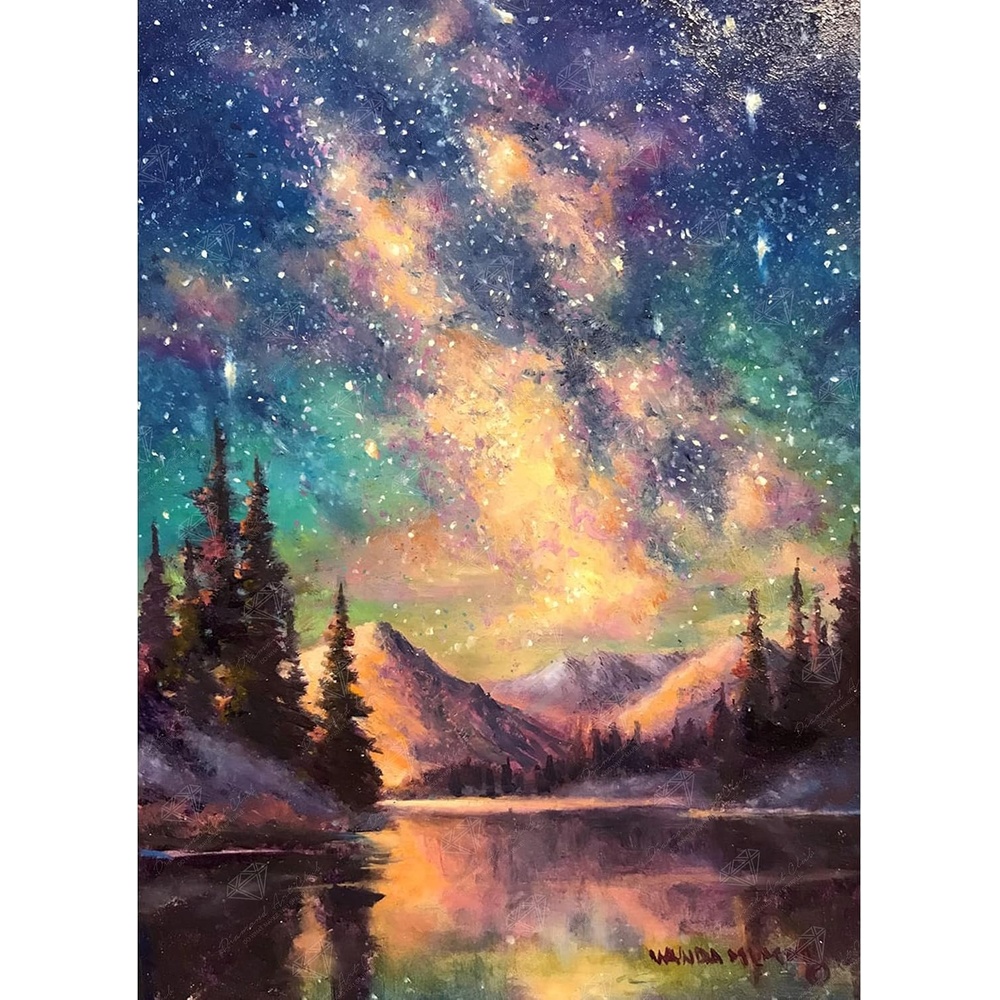 image:imageDIAMOND ART CLUB Fire Opal Succulent Diamond Art Kits for AdultsStarry Night