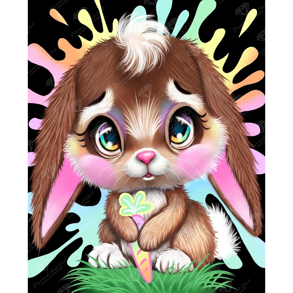 image:imageDIAMOND ART CLUB Glowing Monarch Diamond Art Kits for AdultsRainbow Lil Bunny