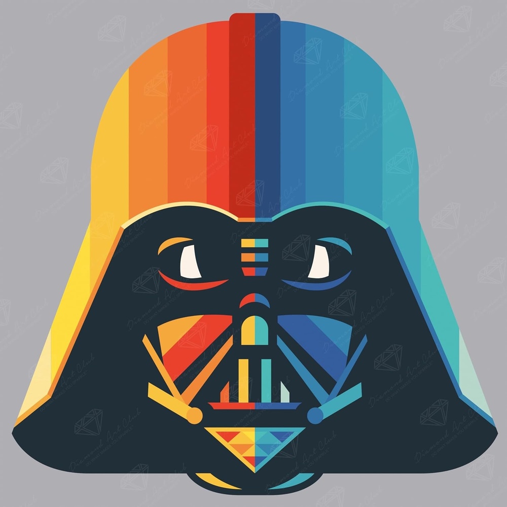 image:imageDIAMOND ART CLUB Grogus HoverPram Diamond Art Kits for AdultsRainbow Darth Vader