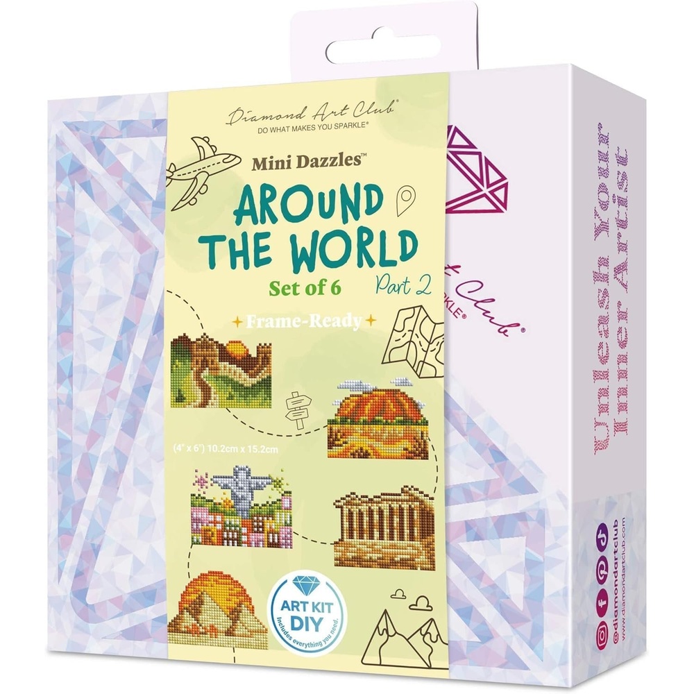 image:imageDIAMOND ART CLUB Mini Dazzles Around the World Part 2 Diamond Art KitsAround the World Part 2