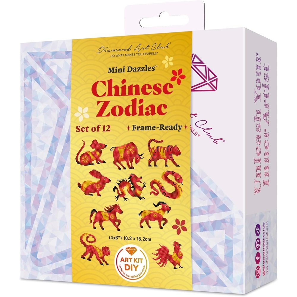 image:imageDIAMOND ART CLUB Mini Dazzles Around the World Part 2 Diamond Art KitsChinese Zodiac