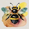 Watercolor Bee
