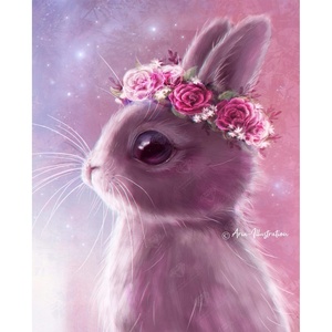 DIAMOND ART CLUB Glowing Monarch Diamond Art Kits for Adults(Fairy Bunny)