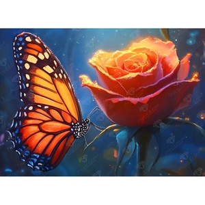 DIAMOND ART CLUB Glowing Monarch Diamond Art Kits for Adults(Glowing Monarch)