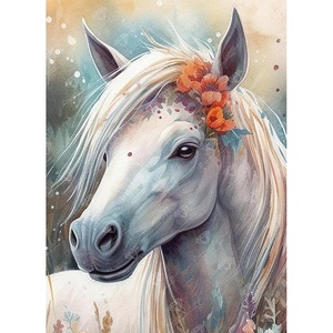 DIAMOND ART CLUB Glowing Monarch Diamond Art Kits for Adults(Pastel Horse)
