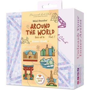 DIAMOND ART CLUB Mini Dazzles – Around the World Part 2 Diamond Art Kits(Around the World Part 1)